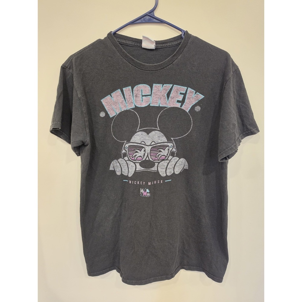 Vintage Junk Food Mickey Mouse‎ T-Shirt S Retrowave Disneycore Theme Park
